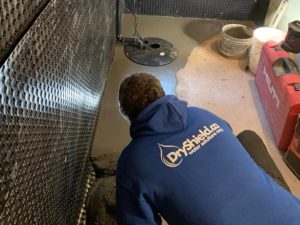 DrySshield 2026 interior waterproofing installation in the beaches, Toronto.