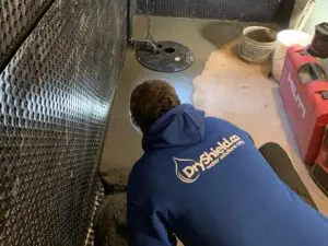 DrySshield 2026 interior waterproofing installation in the beaches, Toronto.