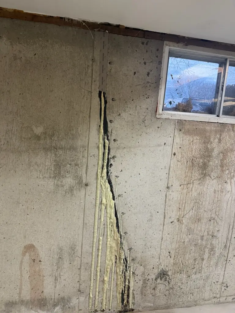 Basement Crack injection