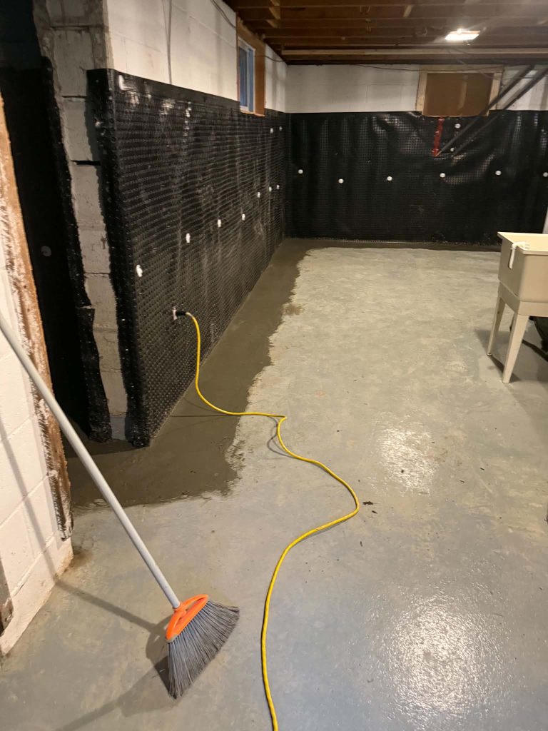 Interior Basement Waterproofing